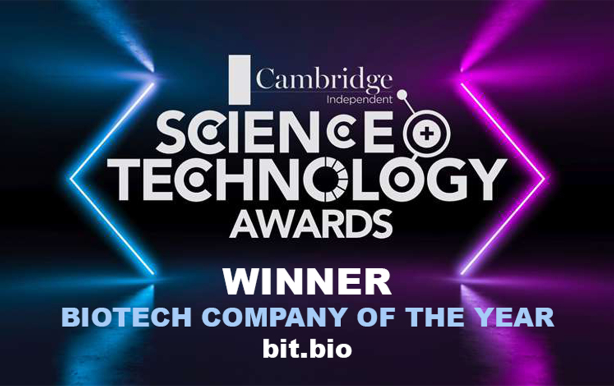 bit.bio wins Biotech Company of the Year at the Cambridge Independent Science and Technology awards